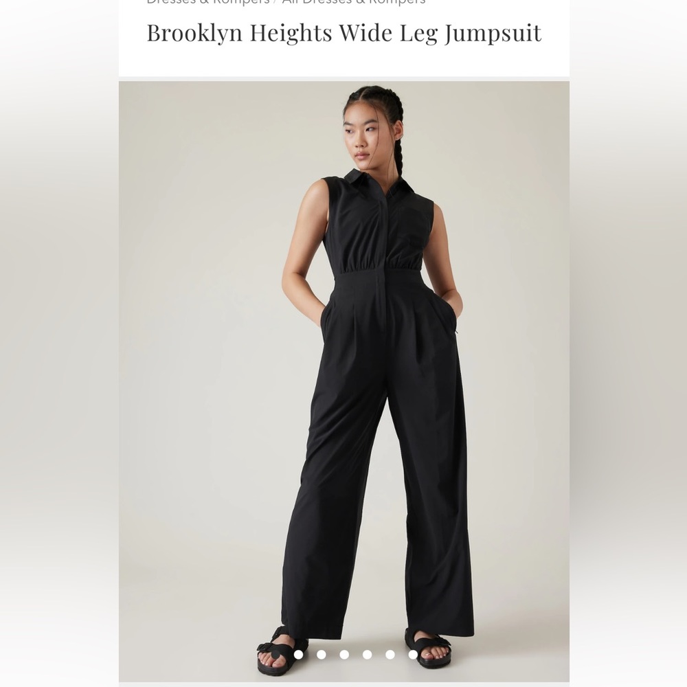 ATHLETA BROOKLYN HEIGHTS WIDE LEG JUMPSUIT.